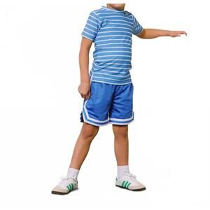 NEW COURTSIDE KIDS mesh basketball short in sky blue
